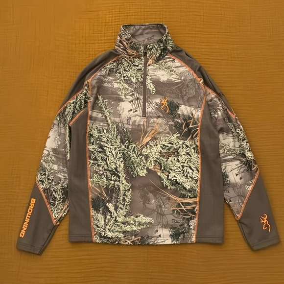 Browning Hells Canyon Shirt Base Layer 1/4 Zip - Picture 1 of 16
